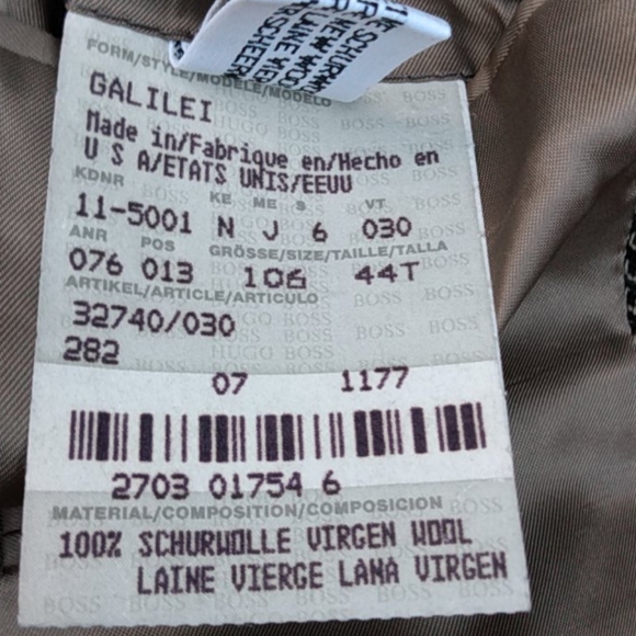 SALE! HUGO BOSS Galilei Sports Jacket 44T (LONG) - Picture 2 of 7